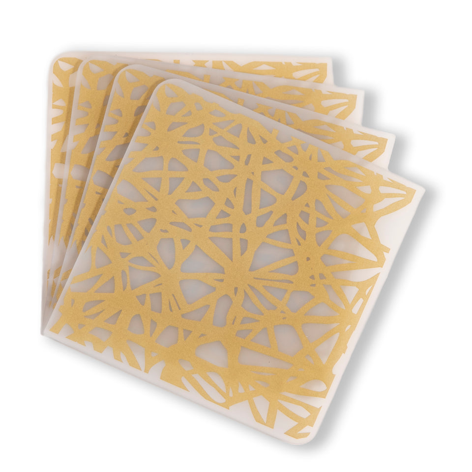 Coasters : Twine - Gold Set of 4