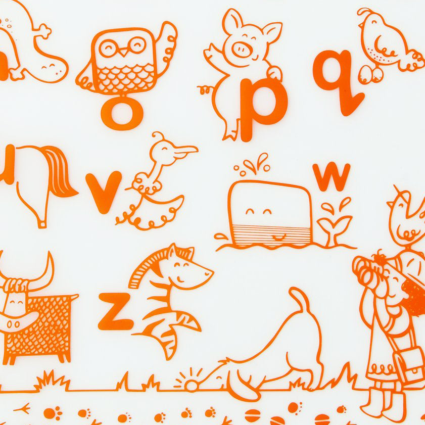 Modern Twist, Other, Modern Twist Silicone 2 Placemats Alphabet Animals Kids  Dry Erase Markers 6