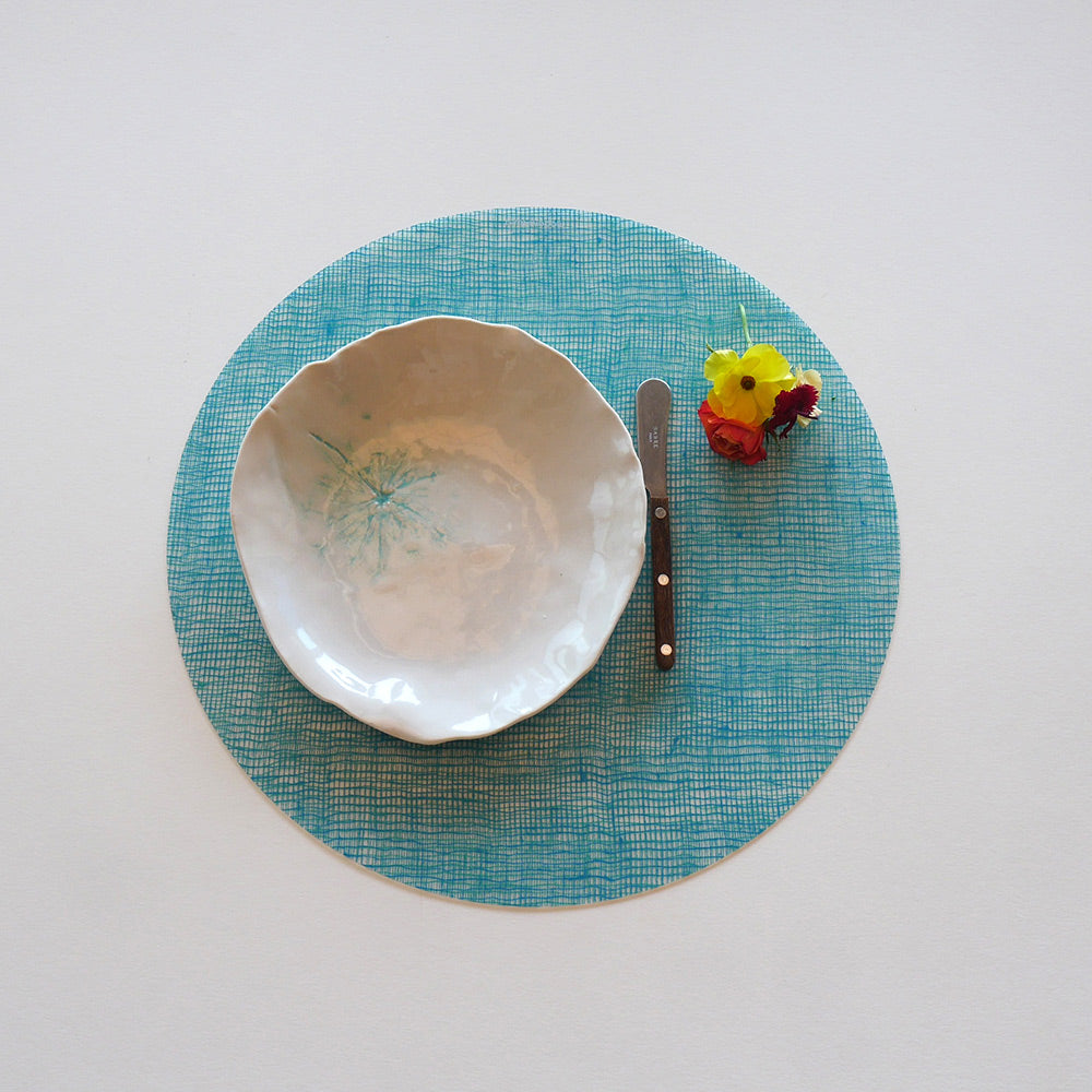 Round Placemat : Linen - Seafoam – Modern-Twist