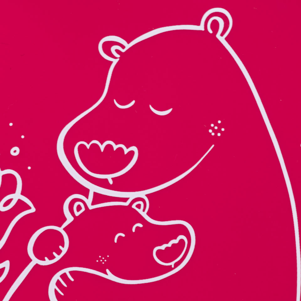 Bucket Bib : Bears - Berry Pink