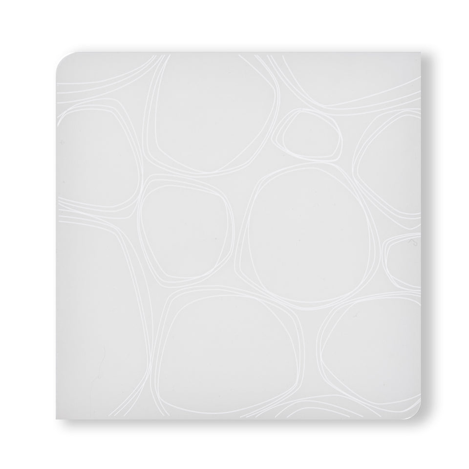 Coasters : Pebbles - White Set of 4