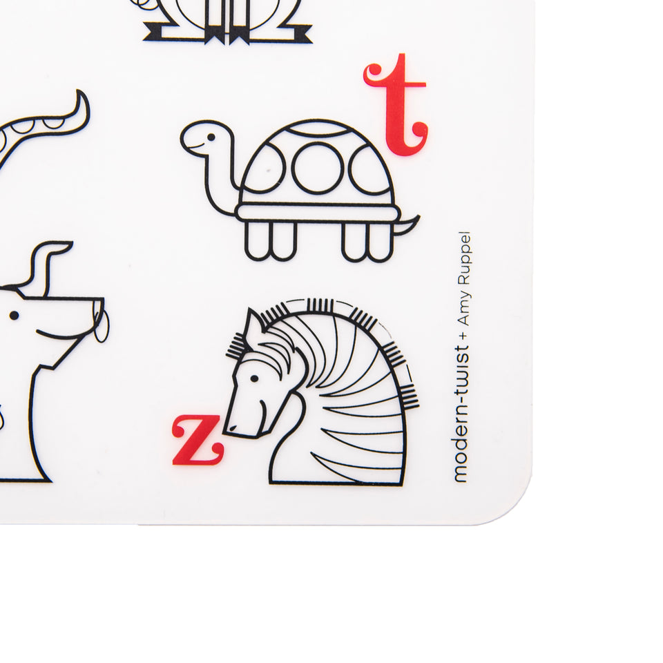 Modern Twist, Other, Modern Twist Silicone 2 Placemats Alphabet Animals Kids  Dry Erase Markers 6