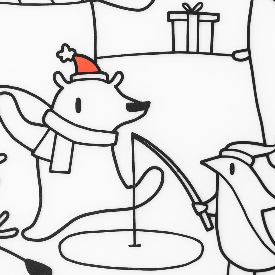 Mark-Mat Set: Holiday Polar Bear Party + 3 Markers