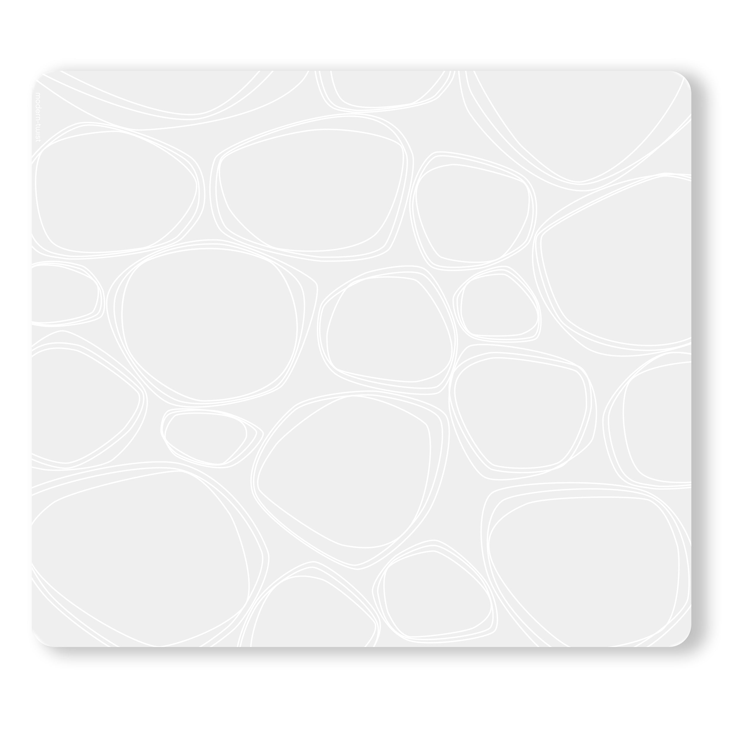 Placemat : Pebbles - White – Modern-Twist