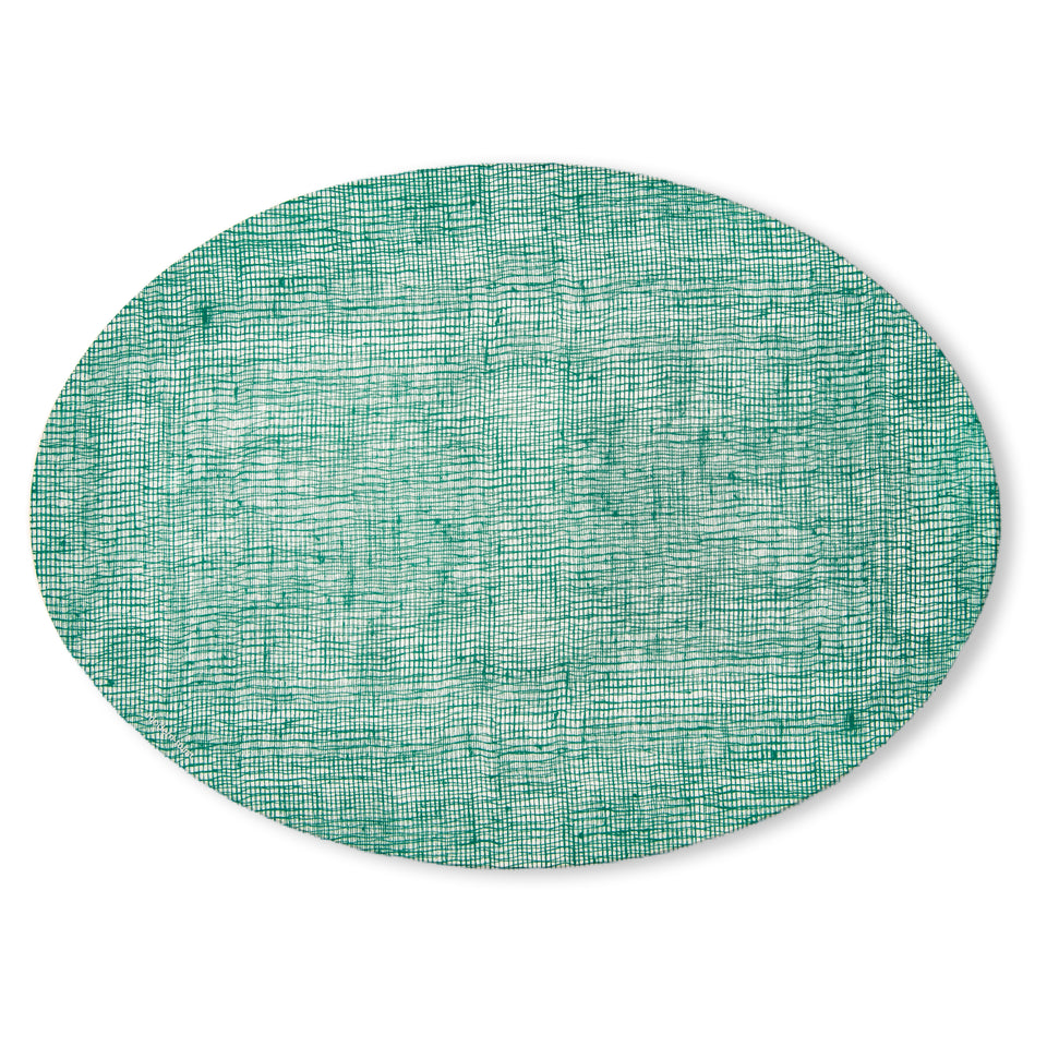 Placemat Oval : Linen - Pine